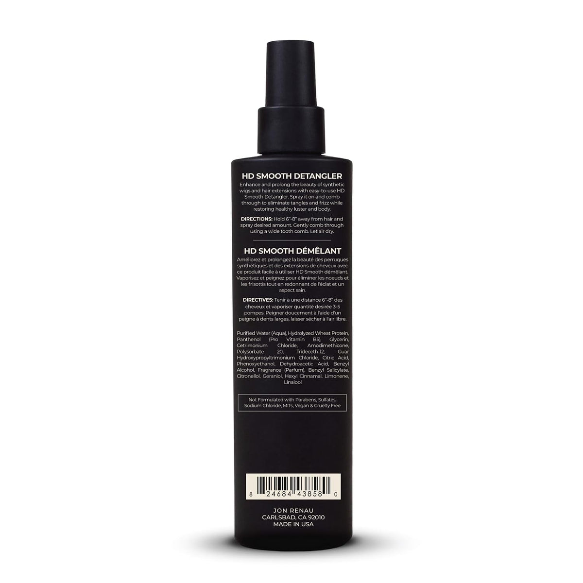 Jon Renau HD Smooth Detangler, Leave In Detangler Spray for Synthetic Wigs and Hair Extensions, Frizz Reducing Detanglin