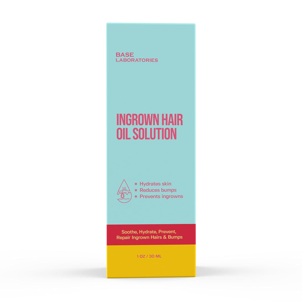 BASE LABORATORIES Ingrown Hair Treatment Oil, After Shave Serum Razor Bumps