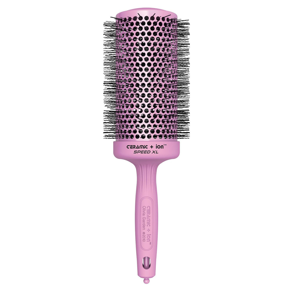Olivia Garden Ceramic + Ion Speed XL - Extra-Long Round Thermal Hair Brush - Not Electrical - Professional Blowout Brush