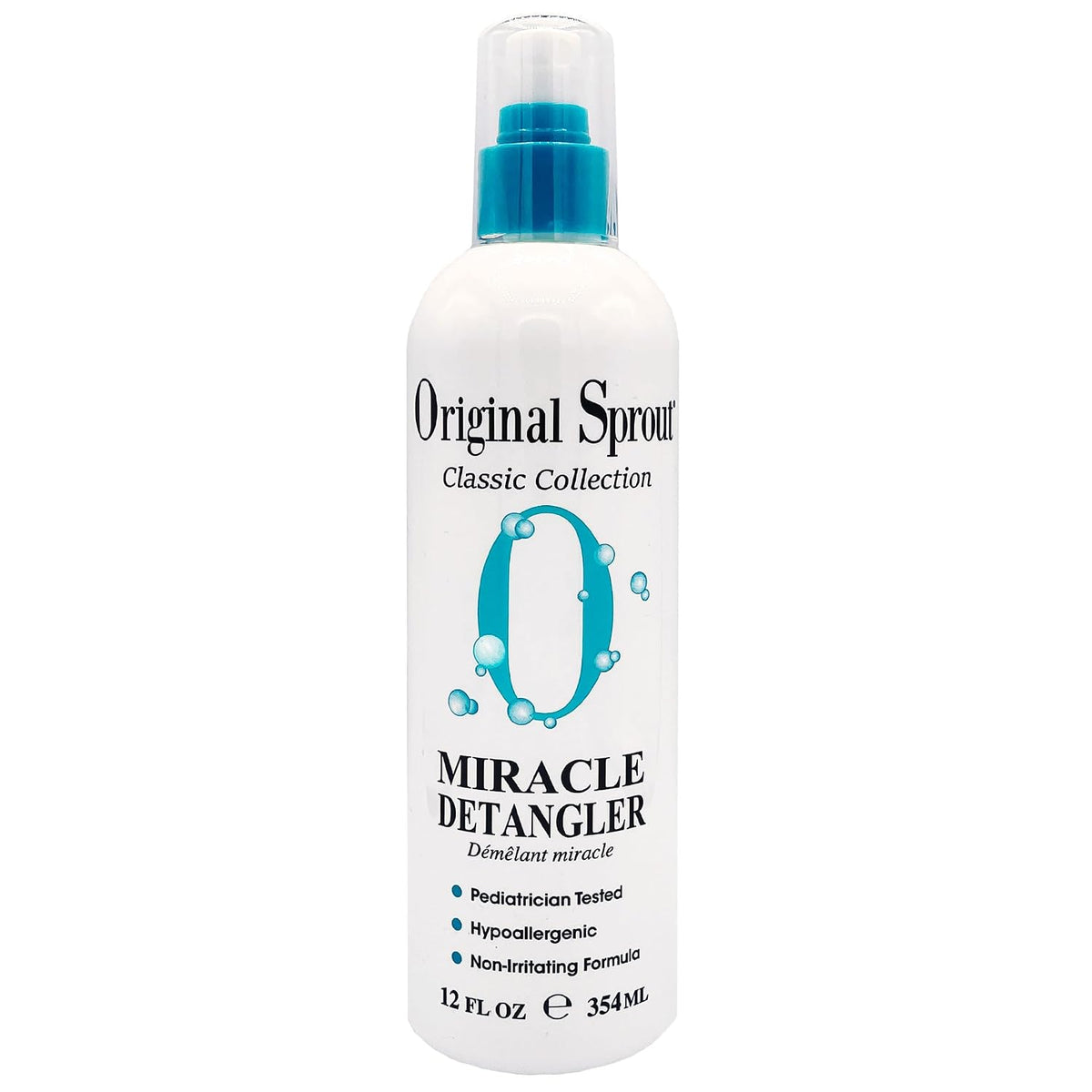 Original Sprout Miracle Detangler Spray, Lightweight Non-Greasy Leave-In Conditioner Spray for All Hair Types, Smooths, 