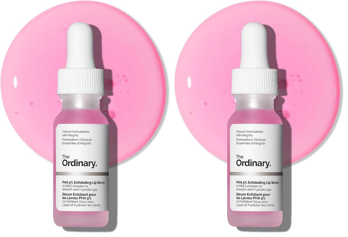 The Ordinary PHA 5% Exfoliating Lip Serum, Hydrating Overnight Lip Exfoliator Treatment