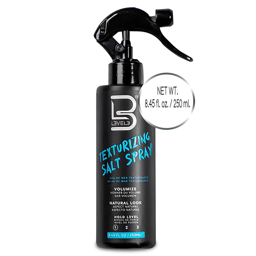 L3 Level 3 Sea Salt Spray for Hair, Texturizing, Beachy Waves, 8.45 fl oz