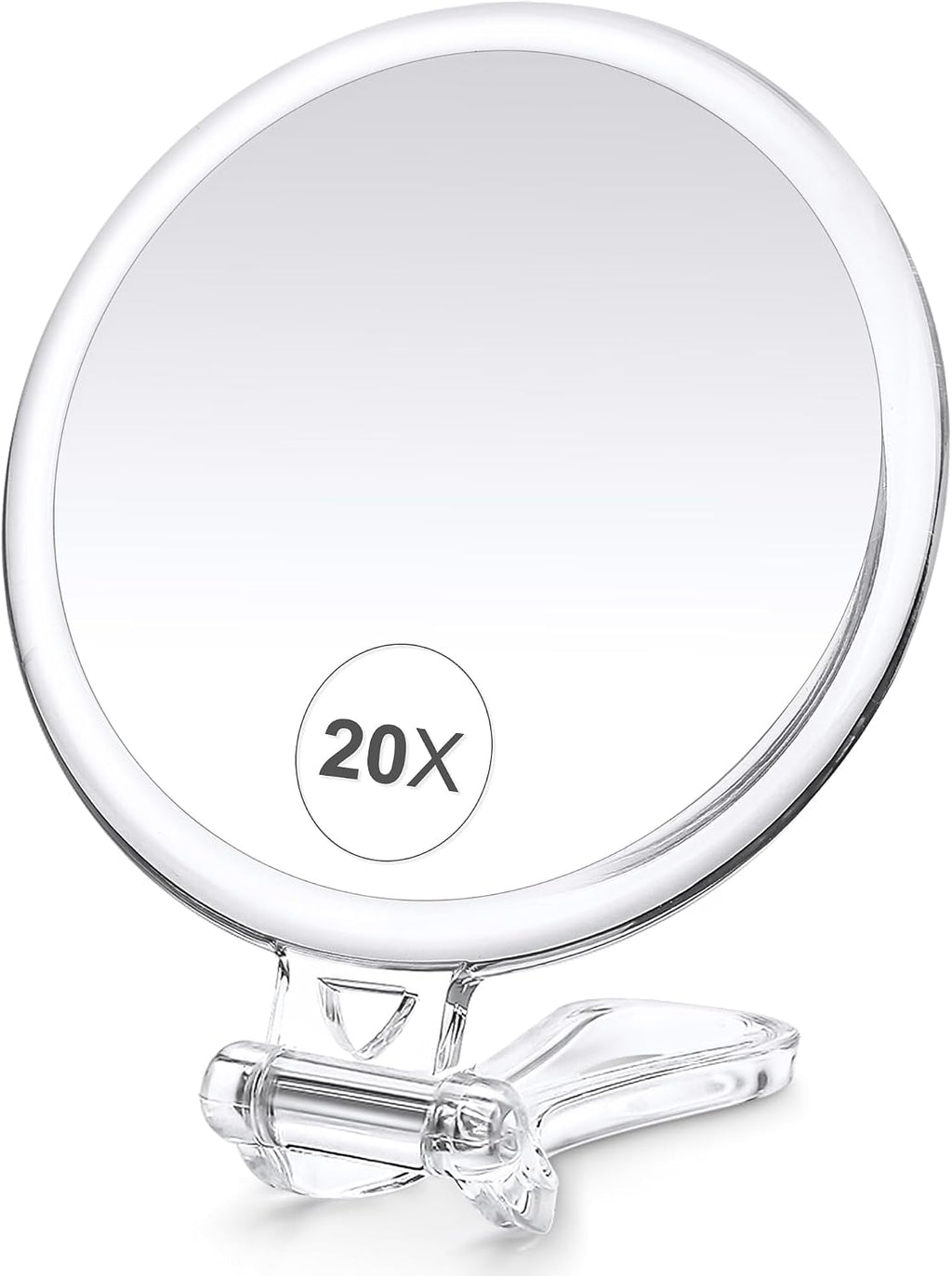 30X Magnifying Mirror for Travel with Handle, Double-Sided 1X/30X Magnification Hand Mirror for Makeup,Travel Mirror for