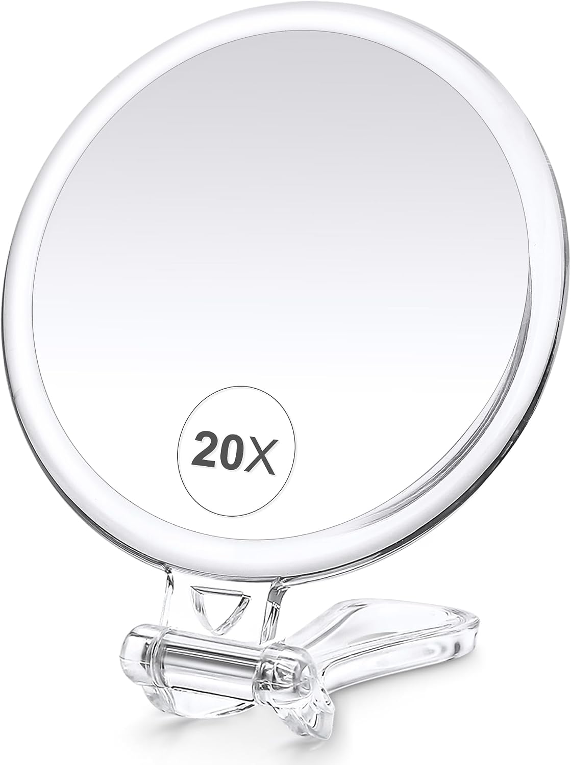 30X Magnifying Mirror for Travel with Handle, Double-Sided 1X/30X Magnification Hand Mirror for Makeup,Travel Mirror for