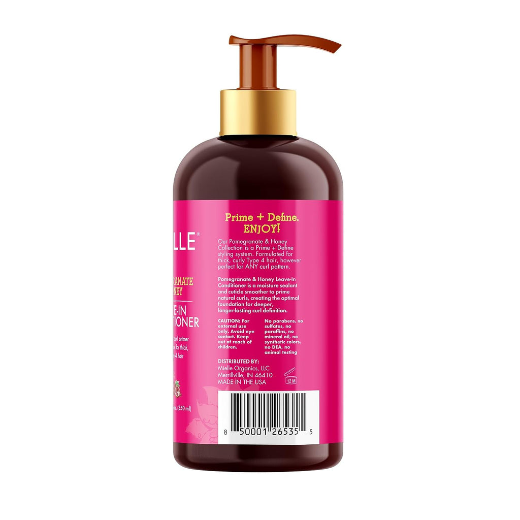 Mielle Organics Pomegranate & Honey Leave-In Conditioner, 12 Fl Oz