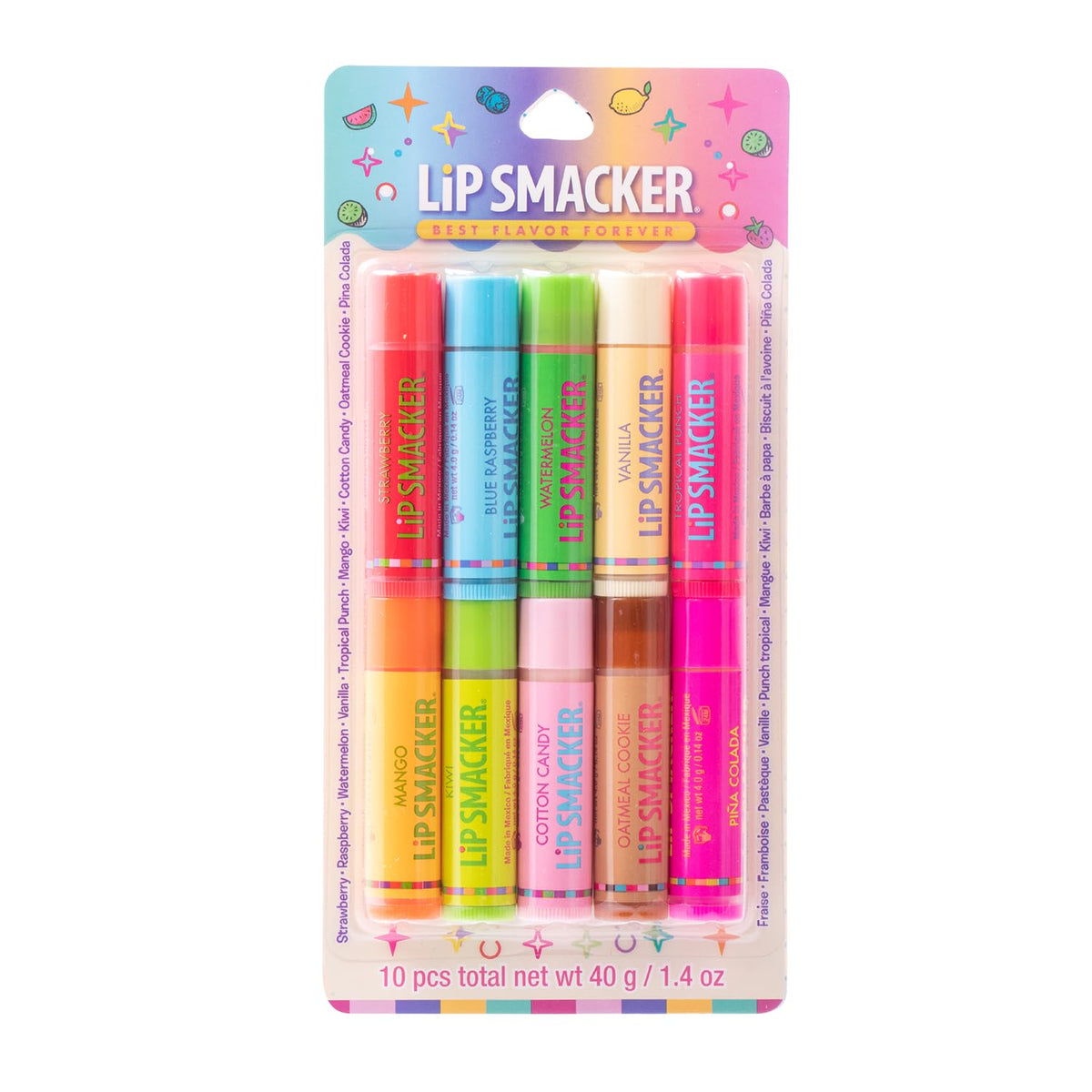 Lip Smacker Coca-Cola Flavored Balm, 8 Count, Flavors Coke, Cherry Vanilla Sprite, Root Beer, Orange Fanta, Grape Strawb