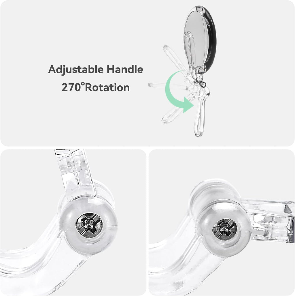 30X Magnifying Mirror for Travel with Handle, Double-Sided 1X/30X Magnification Hand Mirror for Makeup,Travel Mirror for