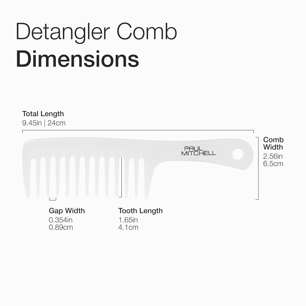 Paul Mitchell Detangler Comb, Wide Tooth Comb Detangles Wet or Dry Hair