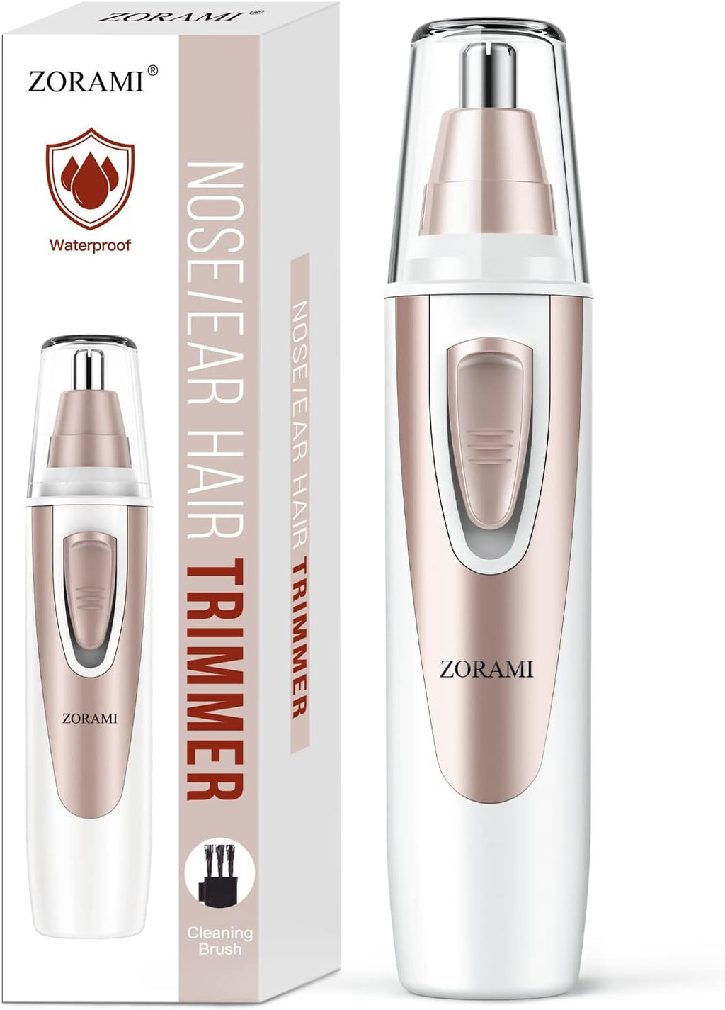 Ear and Nose Hair Trimmer Clipper - 2026 Professional Painless Eyebrow & Facial Hair Trimmer for Men Women,Battery-Opera