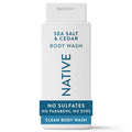 Native Clean Body Wash for Women & Men, Sea Salt & Cedar Scent, 18 fl oz
