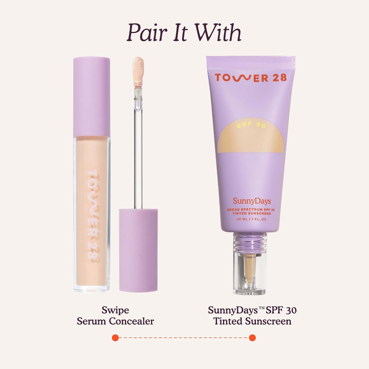 Tower 28 Swipe Serum Hydrating Concealer, 4.0 Light/Medium Cool (0.22 oz)