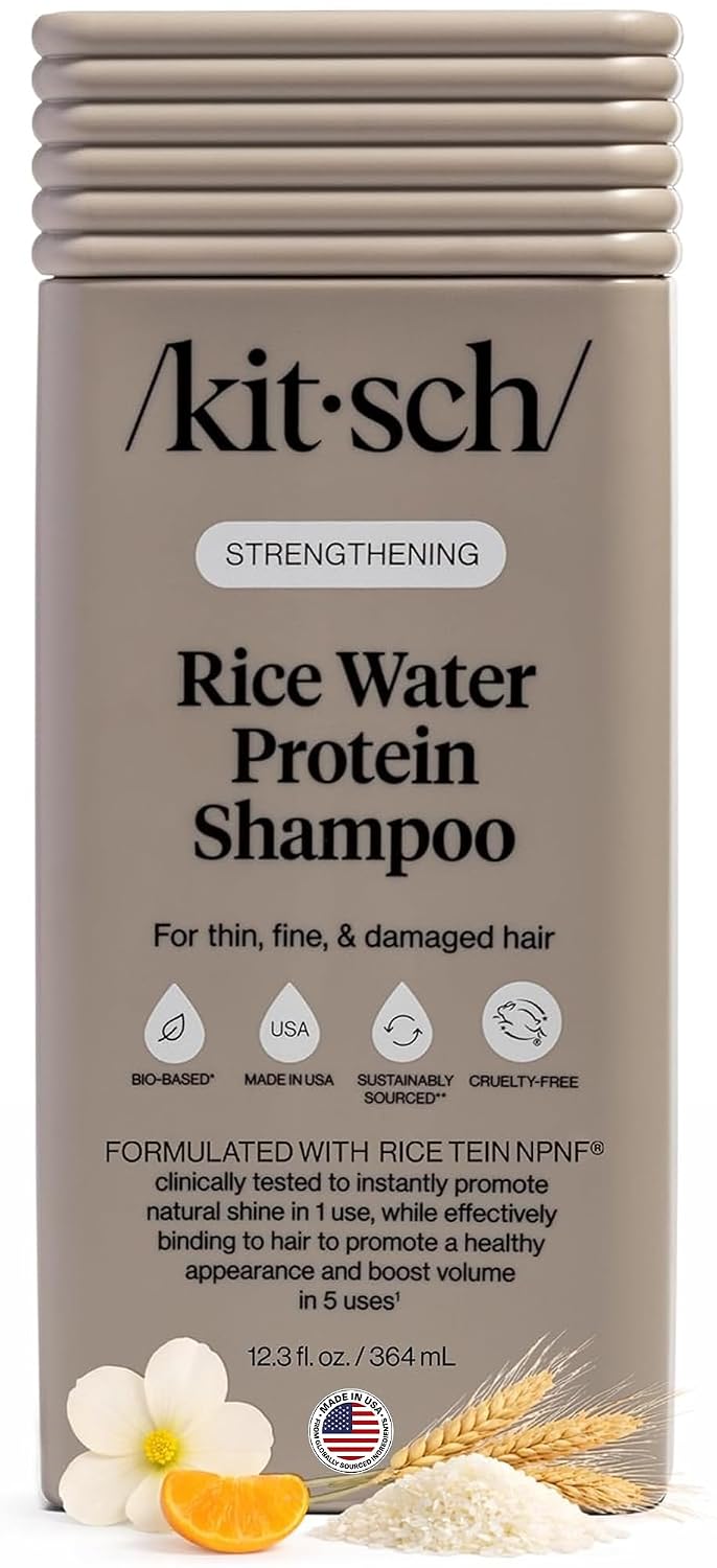 Kitsch Strengthening Rice Water Shampoo for Hair Growth – 12.3 oz