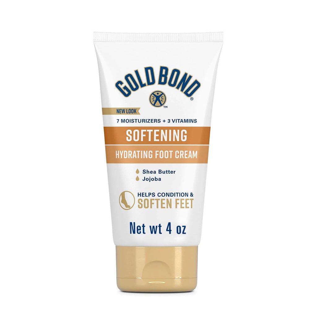 Gold Bond Softening Foot Cream, 4 Oz., Foot Lotion for Dry Feet