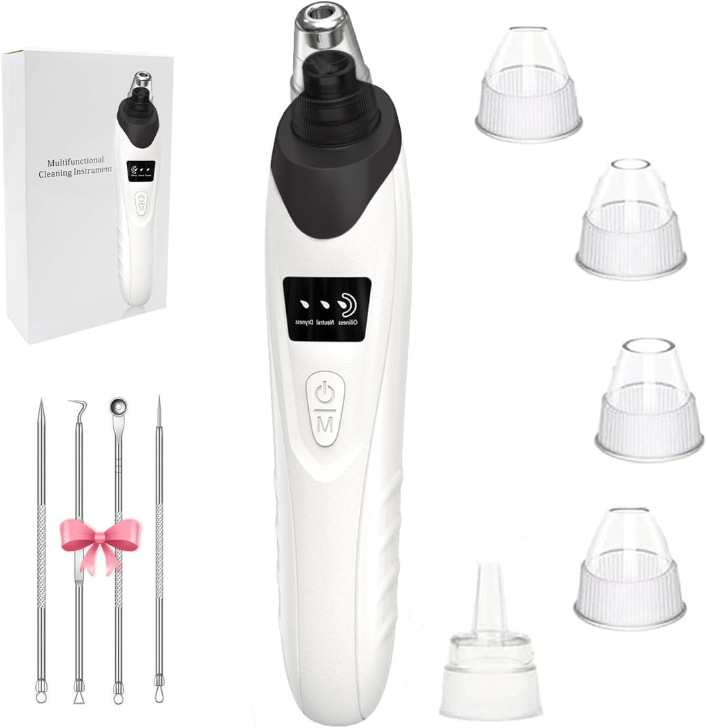 Blackhead Remover Pore Vacuum,Facial Pore Cleaner Blackhead Vacuum (Gold)