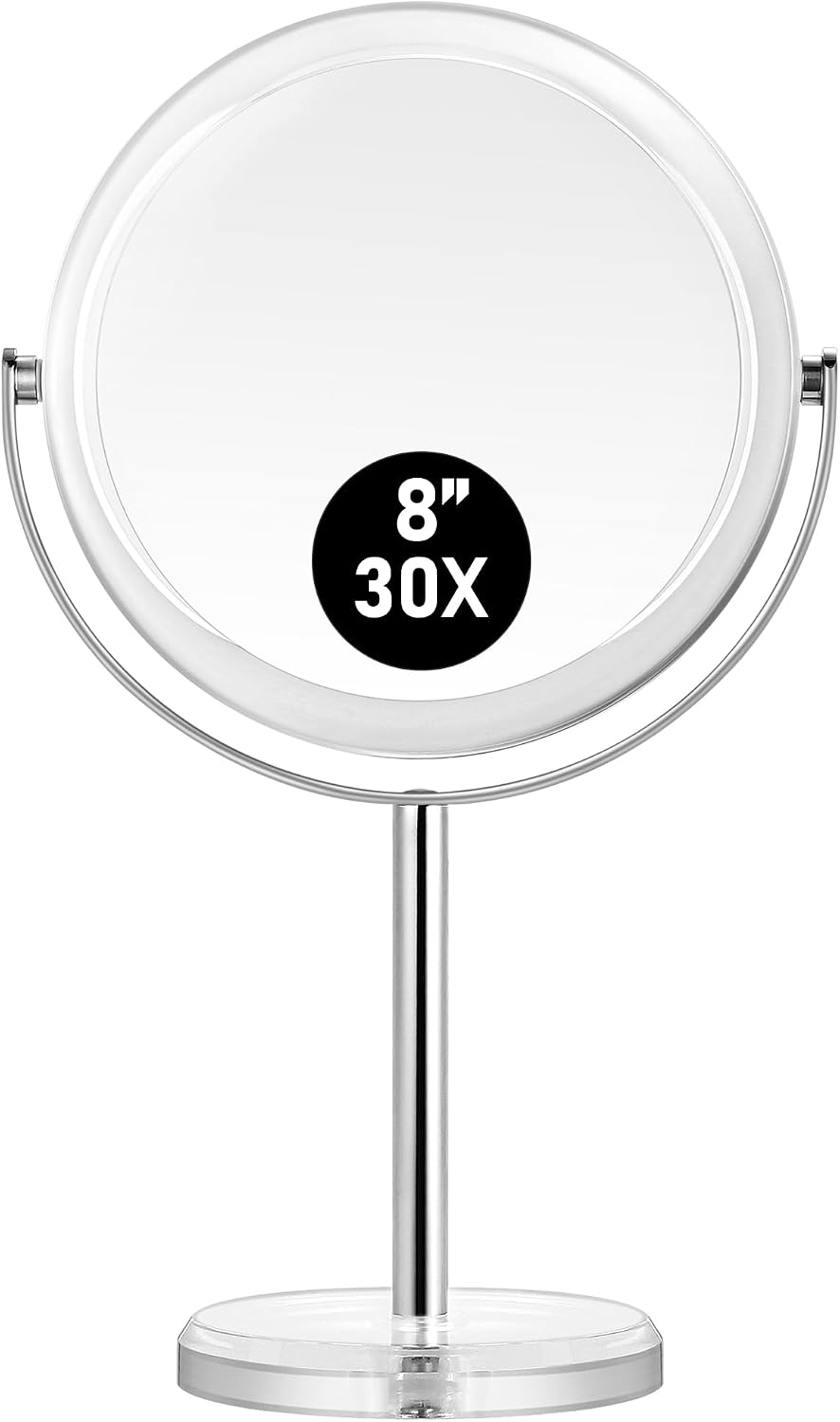 MIYADIVA 20X Magnifying Makeup Mirror,Double Sided 1X & 20X Magnifying Mirror with Stand,Tabletop Magnified Vanity Mirro