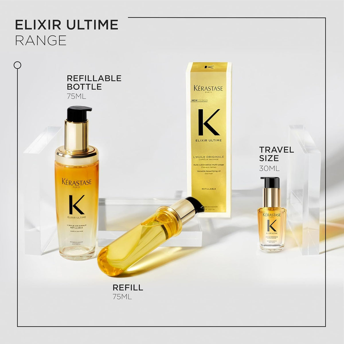 Kerastase Elixir Ultime Refillable Oil – For Shine & Hydration