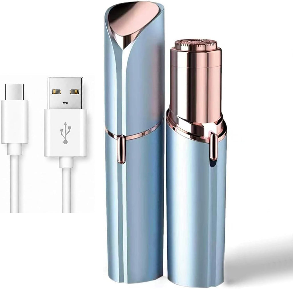 Facial Hair Remover for Women - as Seen on TV Painless Face Shaver - Electric Hair Removal Device for Face Lips Peach Fu