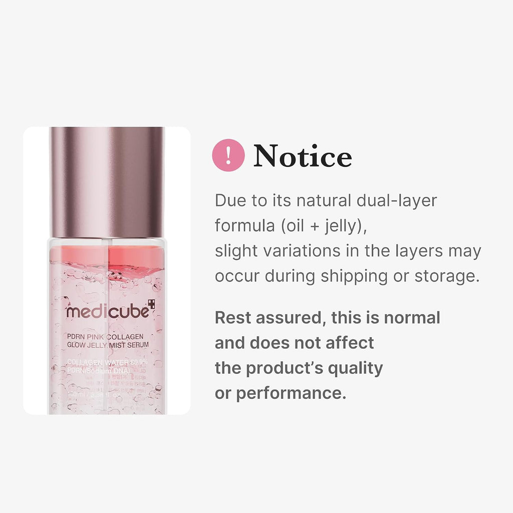 medicube Jelly Mist Serum with PDRN Collagen, Glow Facial Mist, 2.02 fl.oz