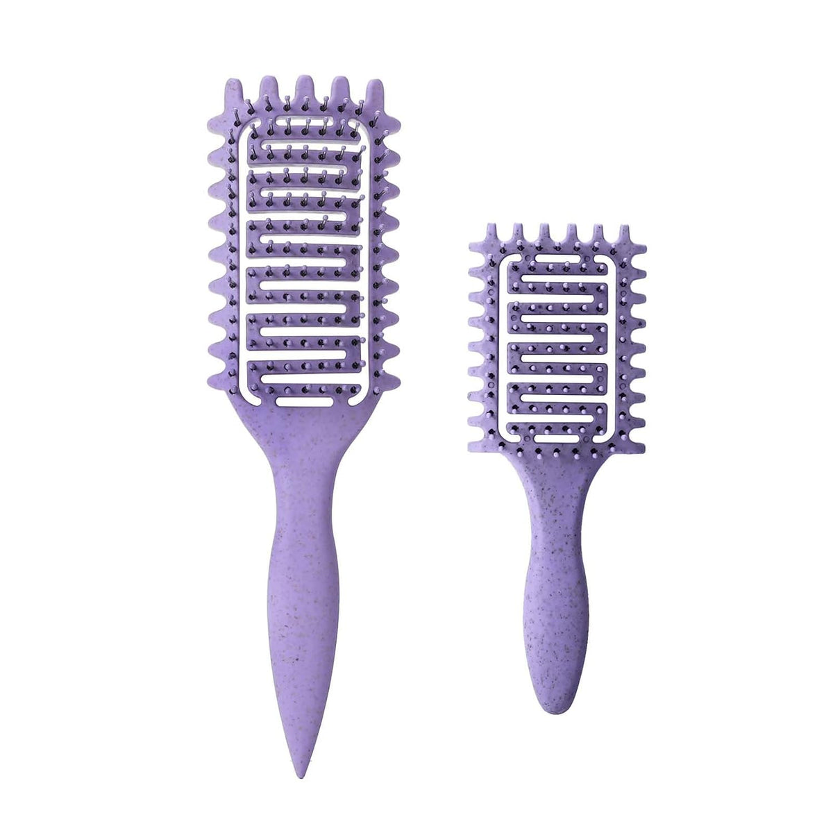 Curl Defining Brush for Curly Hair, Vented Detangling Hair Brush for Wet and Dry Styling, Curved Brush for Shaping and S