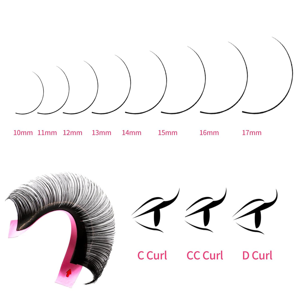 VEYES INC Cashmere Volume Lash Extensions C CC D DD LD L B J M Curl 0.03-0.20 thickness 5-25mm, Super Matte Black Indivi
