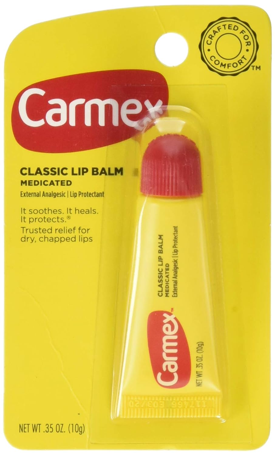 Carmex Classic Lip Balm Medicated, 0.25 oz (Pack of 3)