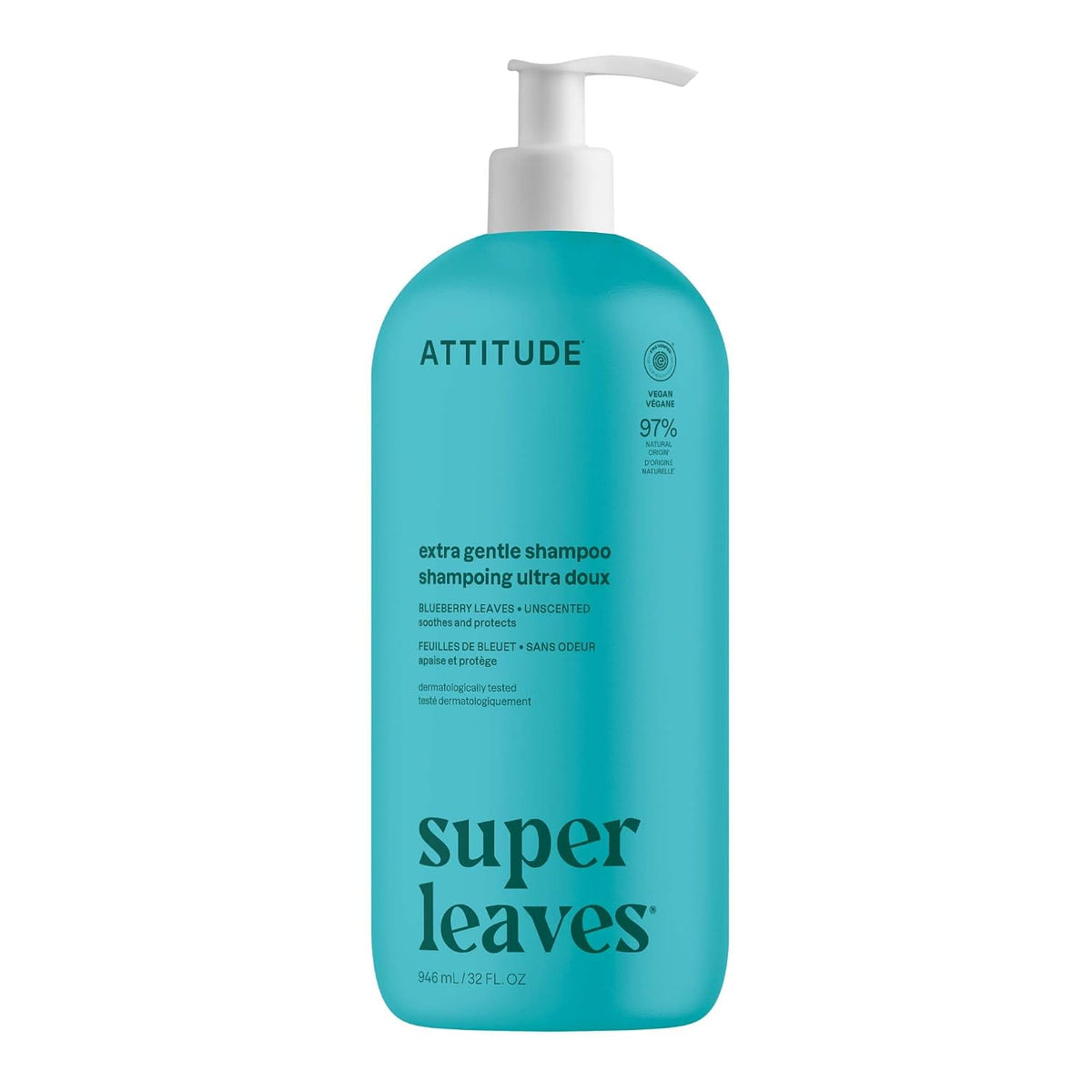 ATTITUDE Moisturizing Shampoo for Dry & Damaged Hair, EWG Verified 32 Fl Oz