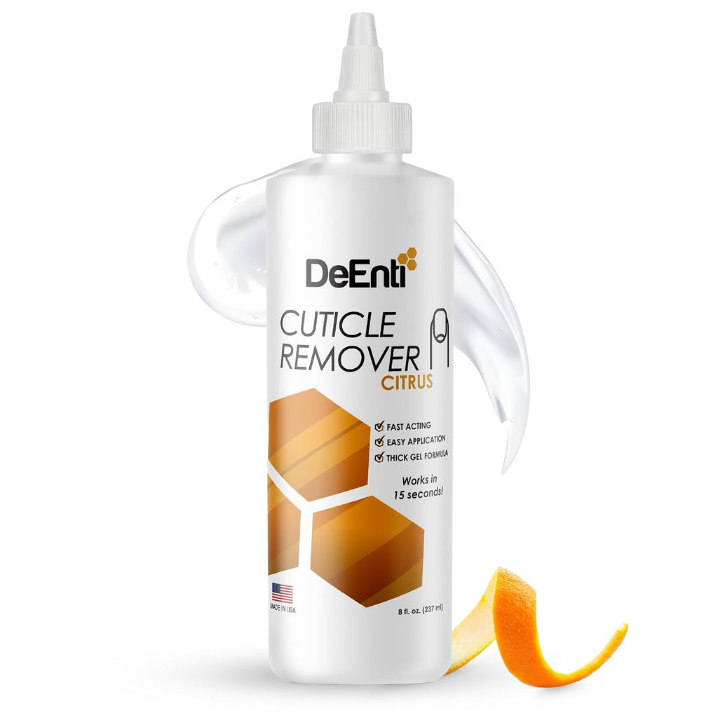DeEnti Instant Cuticle Remover Gel, Nail Cuticle Softener, 8oz Eucalyptus