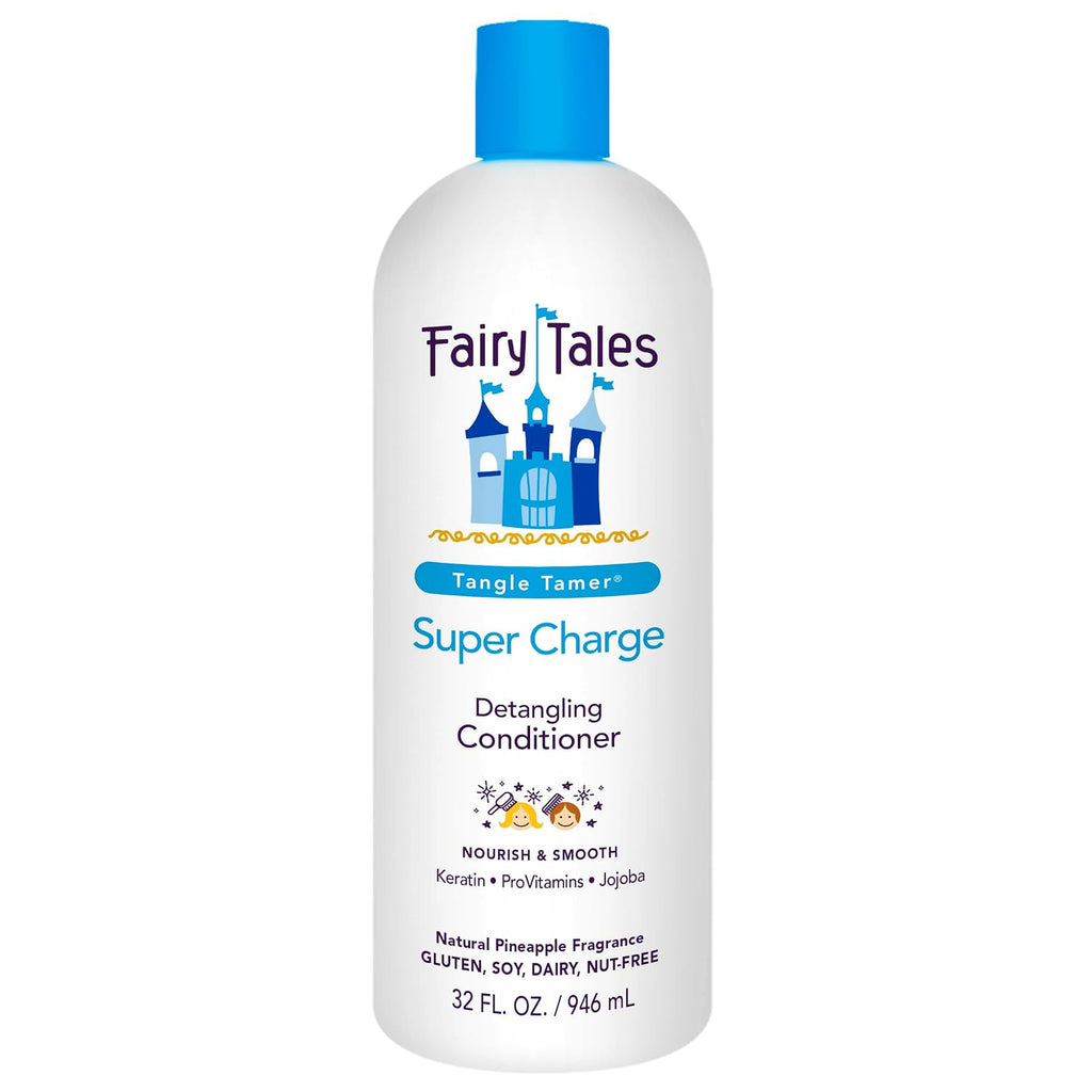 Fairy Tales Tangle Tamer Super Charge - Detangling Conditioner for Kids - Paraben Free, Sulfate Free, Gluten Free, Nut F