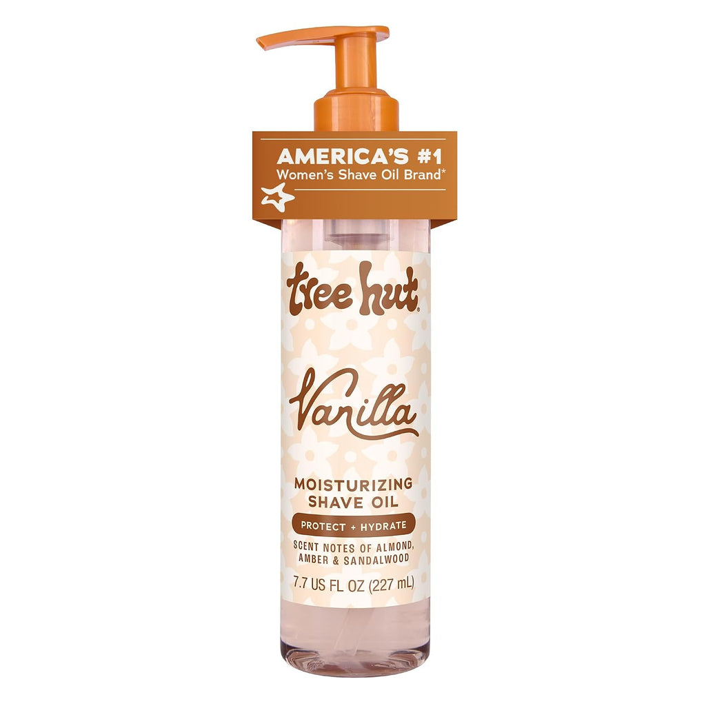 Tree Hut Vanilla Moisturizing Shave Oil, 7.7 Fl Oz