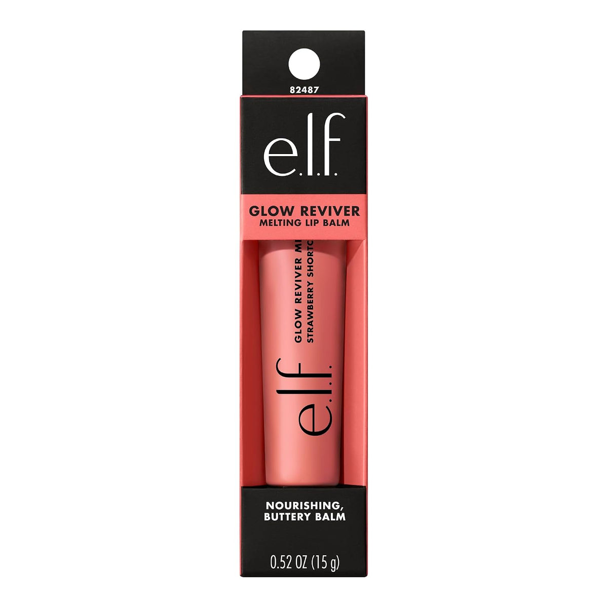 e.l.f. Glow Reviver Melting Lip Balm, Tinted, Strawberry Shortcake