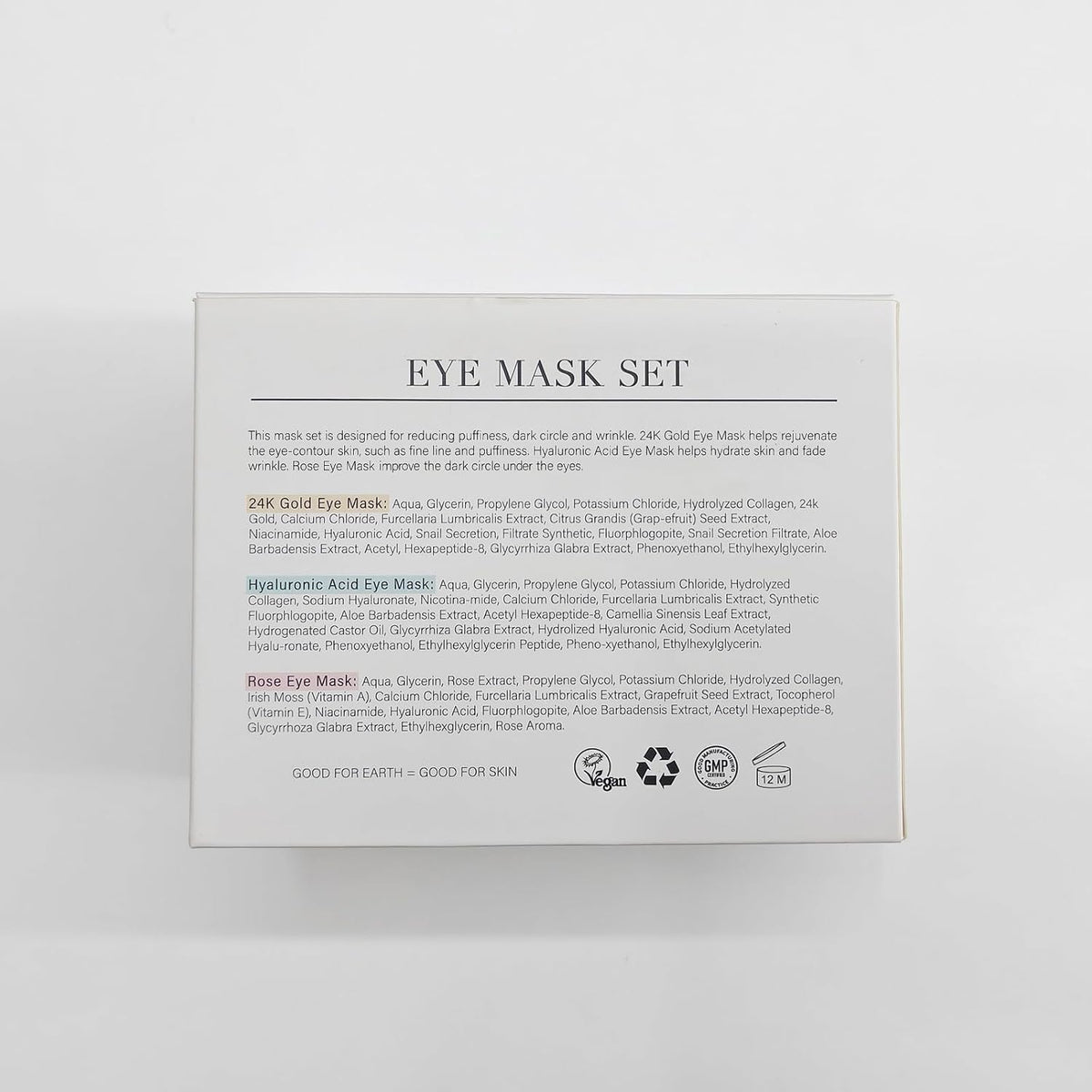 PEAUAMIE Under Eye Patches Gold and Hyaluronic Acid for puffy eyes,Rose Eye Masks for Dark Circles and Puffiness skin ca
