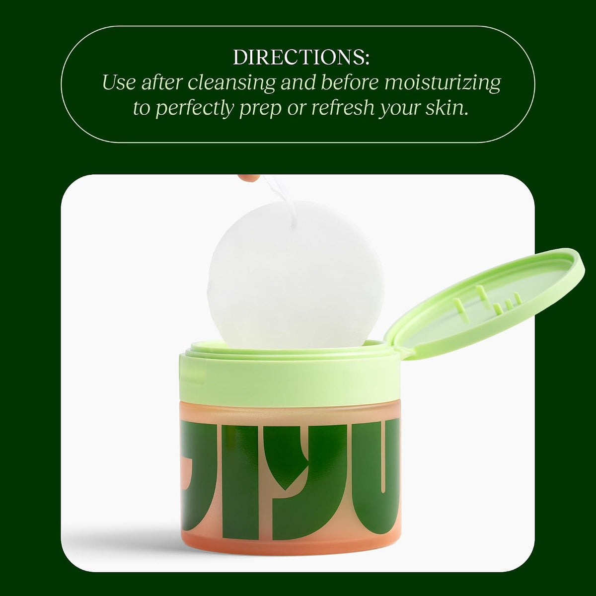 JIYU Toner Pads - Korean Skincare for Dark Spots, Wrinkles & Dull Skin - Hydrating Facial Treatment with Snail Mucin, Ni
