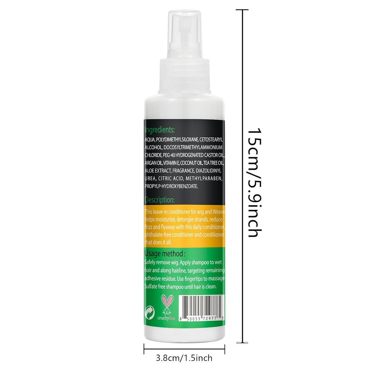 Goiple Wig Milk Spray Wig Spray for Synthetic Hair, Leave-In Conditioner for Hair Wigs, Conditioner ＆ Detangler 2 in 1 M