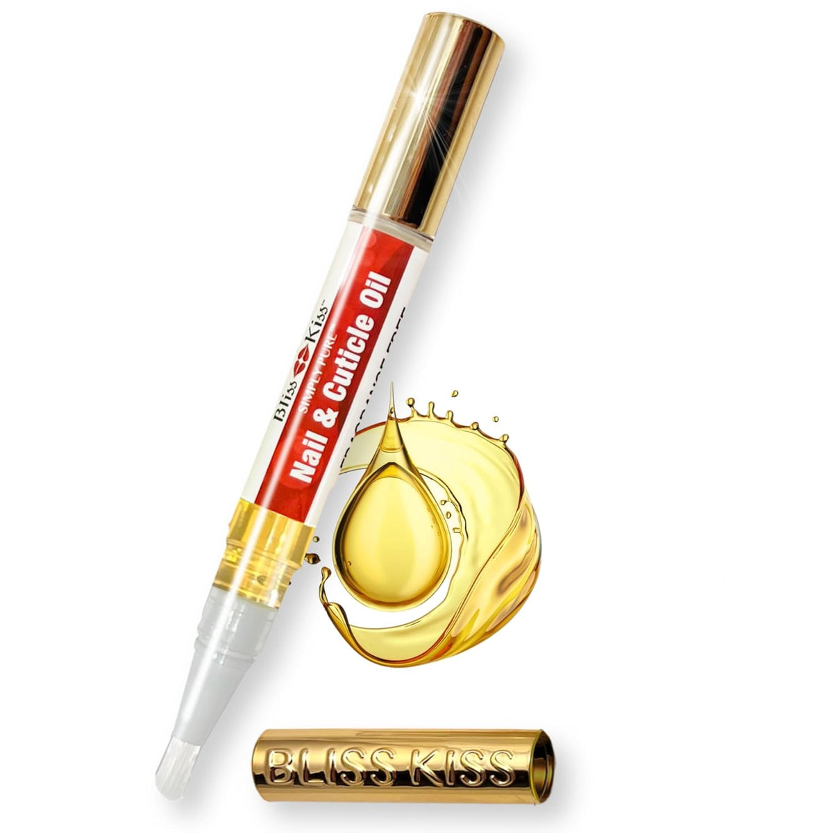 Bliss Kiss Simply Pure Cuticle Oil Pen, Fragrance Free, 1 Count