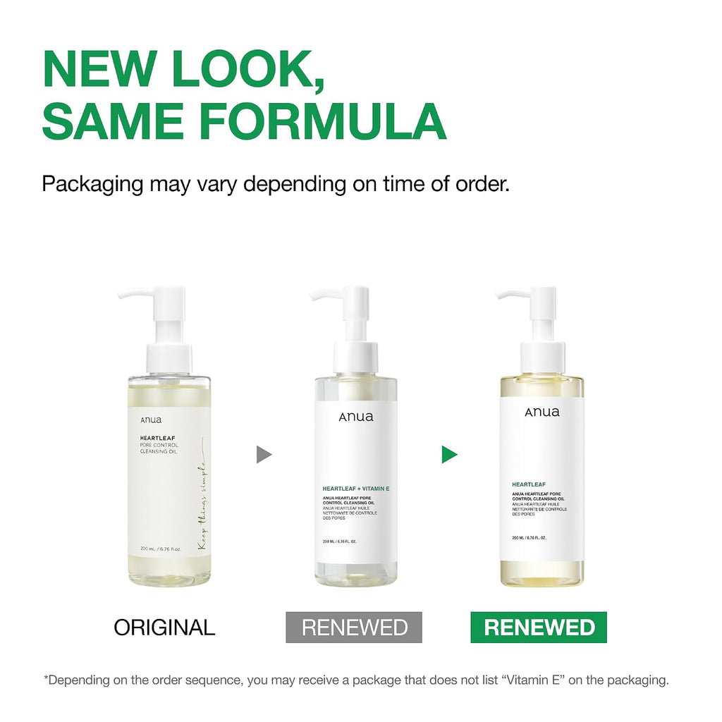 Heartleaf Pore Control Cleansing Oil by Anua for Unisex - 6.76 oz Cleanser