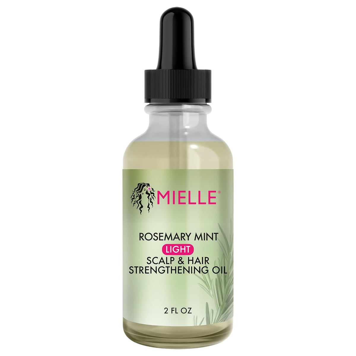 Mielle Organics Rosemary & Mint Light Hair Oil, Split Ends & Dry Scalp Treatment - Infused with Biotin & Essential Oils 