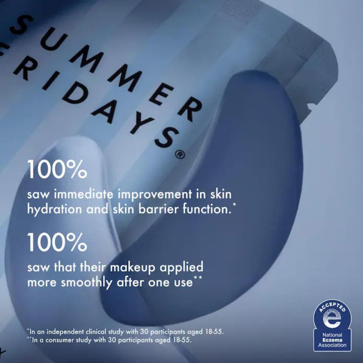 Summer Fridays Jet Lag Hydrating Eye Patches - De-puffing Hydrogel Under Eye Masks with Hyaluronic Acid, Caffeine + Pept