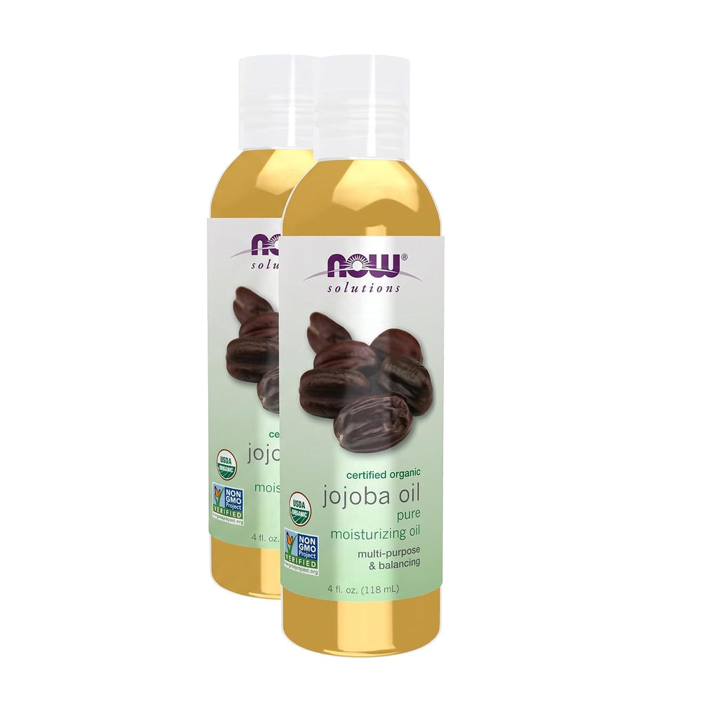 NOW Solutions, Organic Jojoba Oil, Moisturizing Multi-Purpose, 4 fl. oz