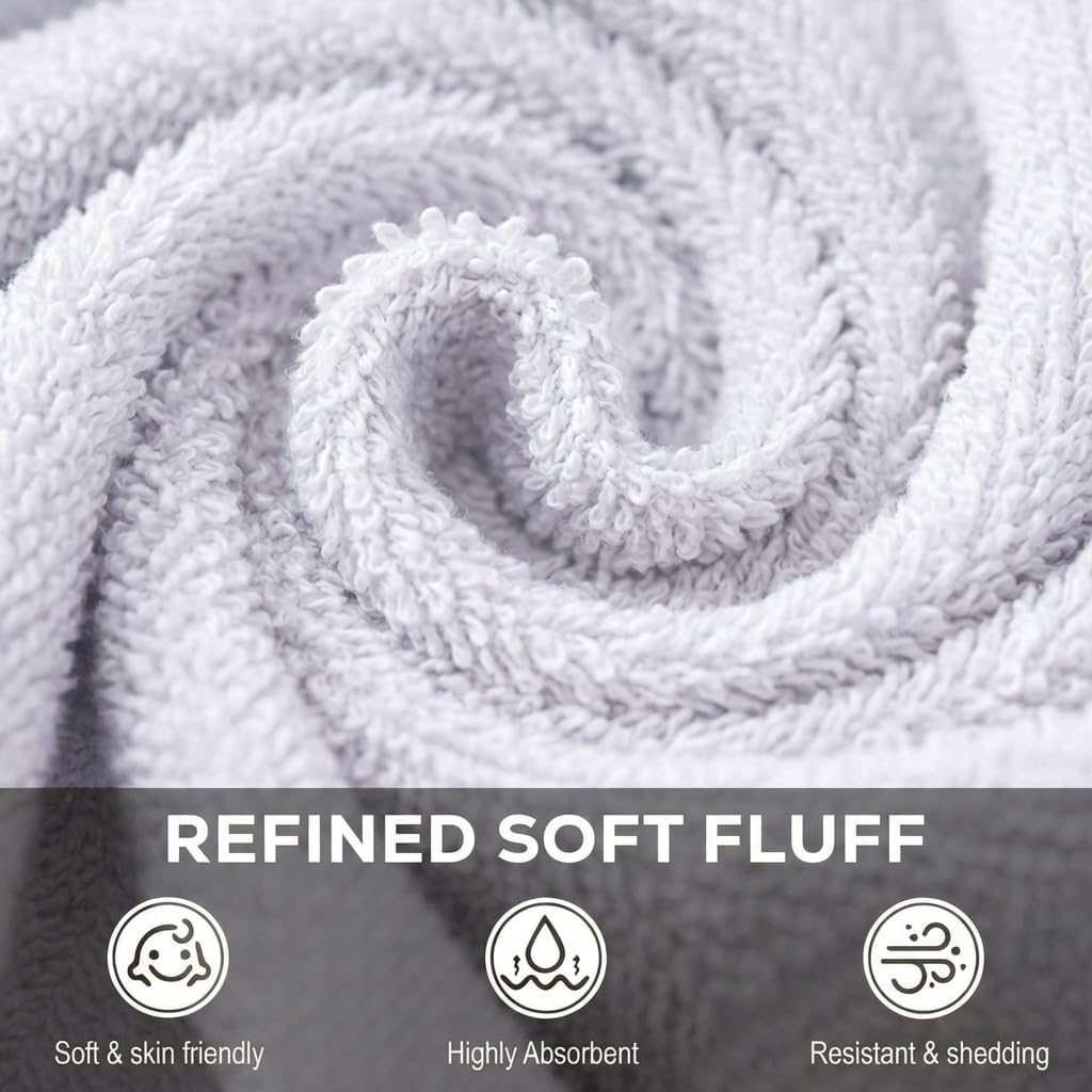 Utopia Towels 24 Pack Washcloths, 12x12 in, 100% Cotton, White