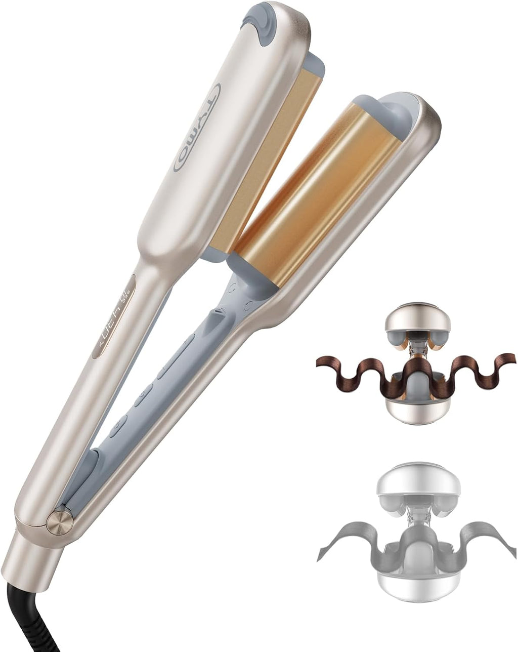 Curling Iron Hair Crimper Waver, TYMO ROVY Beach Waves Hair Curler