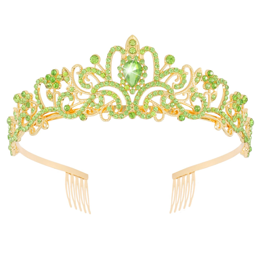Didder Silver Crystal Tiara Crowns for Women Girls Elegant Princess Crown with Combs, Tiaras for Women Bridal Wedding Pr