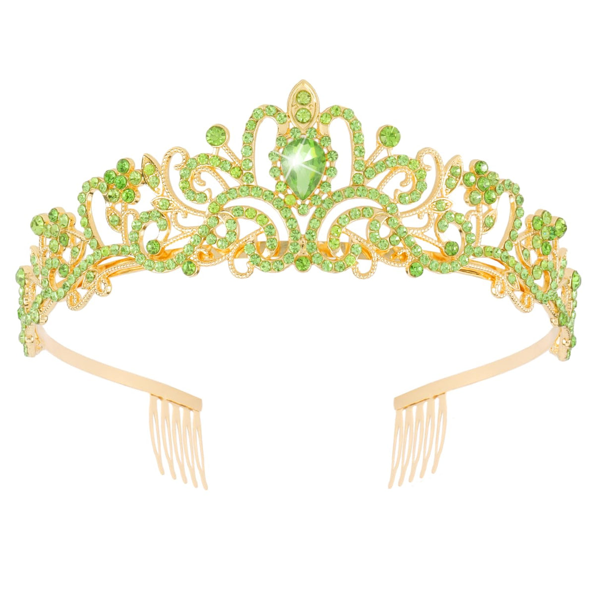 Didder Silver Crystal Tiara Crowns for Women Girls Elegant Princess Crown with Combs, Tiaras for Women Bridal Wedding Pr