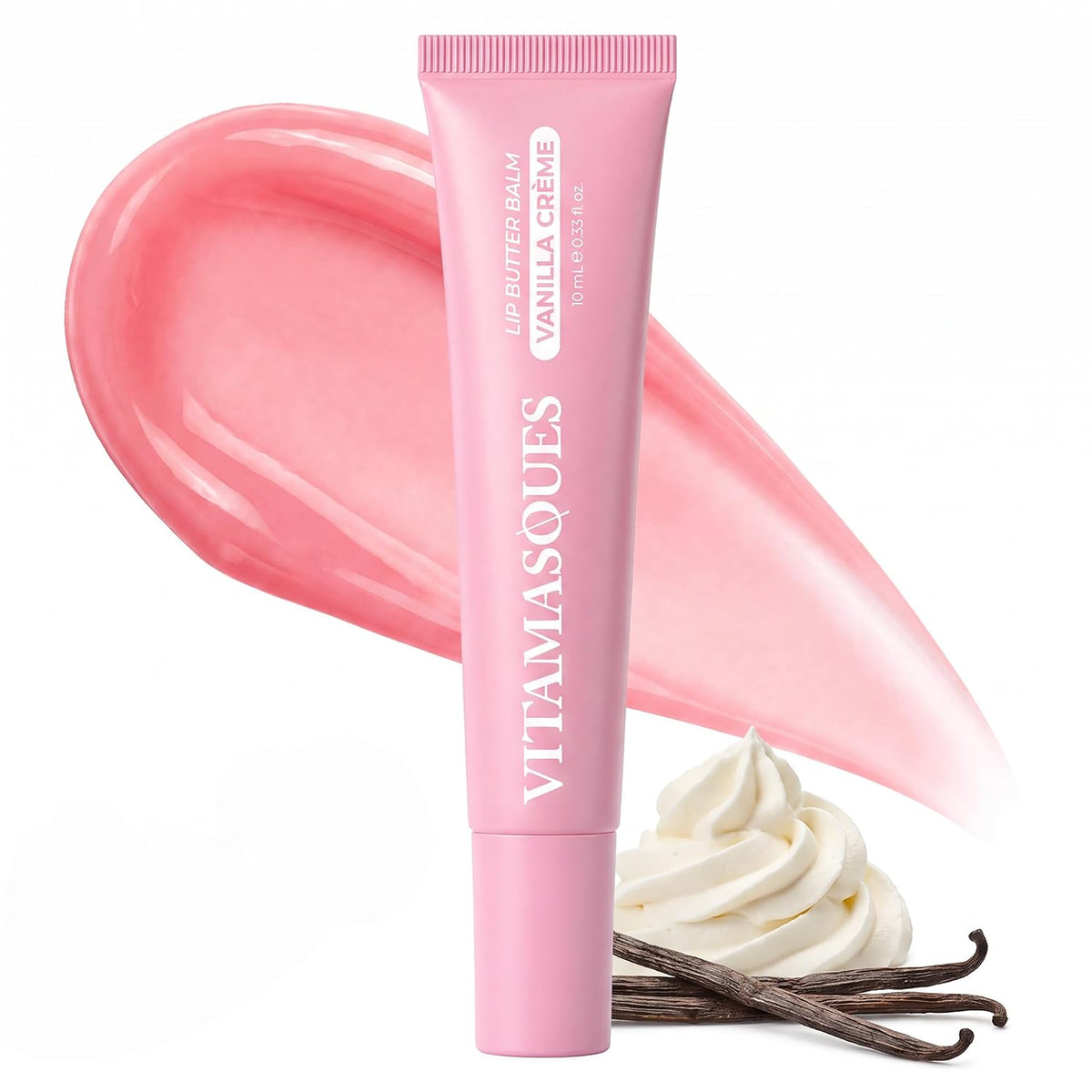Vitamasques Lip Butter Balm - Vanilla Creme, Korean Lip Balm - 0.33 fl.oz