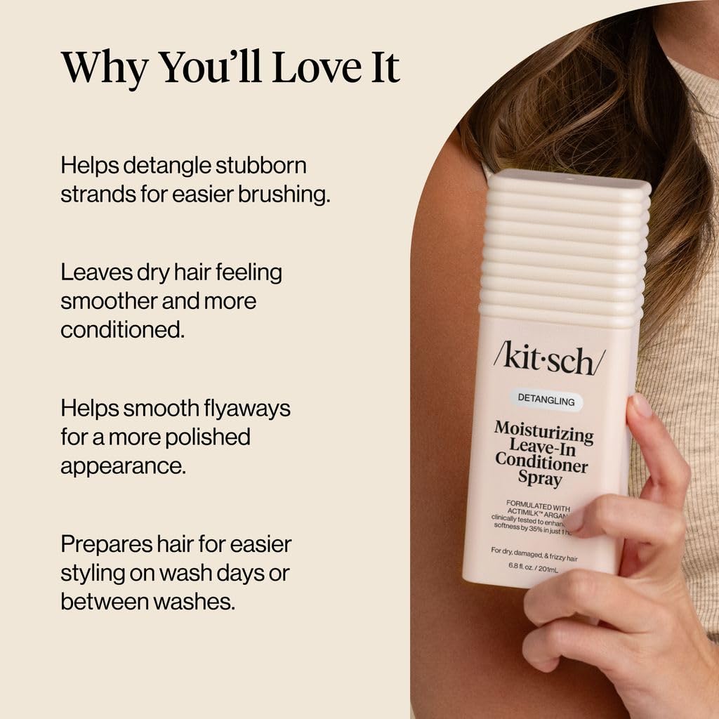 Kitsch Argan Milk Leave In Conditioner Spray - 6.8oz