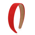 Wecoe Red Headband for Women Girls 1 Inch Sueded Like Head Band