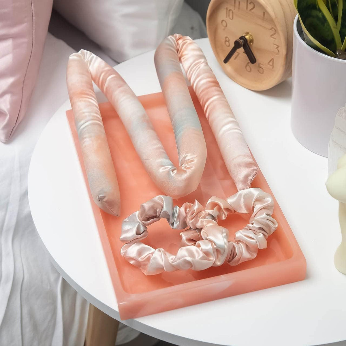 Kitsch Satin Heatless Curls Overnight Set - Sunset Tie Dye