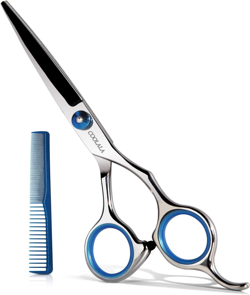 COOLALA Stainless Steel Hair Cutting Scissors 6.5 Inch Hairdressing Razor Shears Professional Salon Barber Haircut Sciss