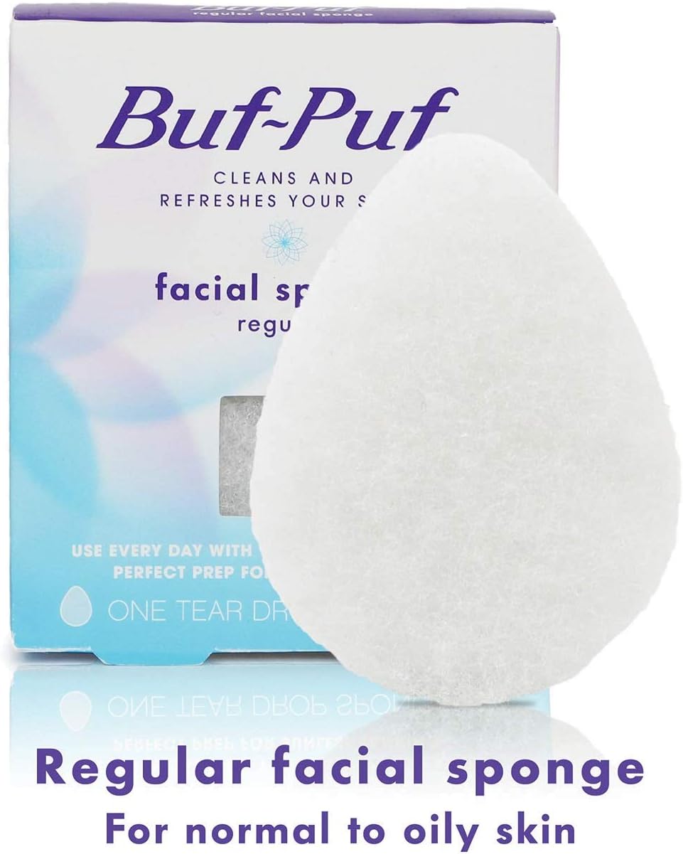 Nexcare BUF-PUF Regular Facial Sponge, Exfoliating, 1 Sponge