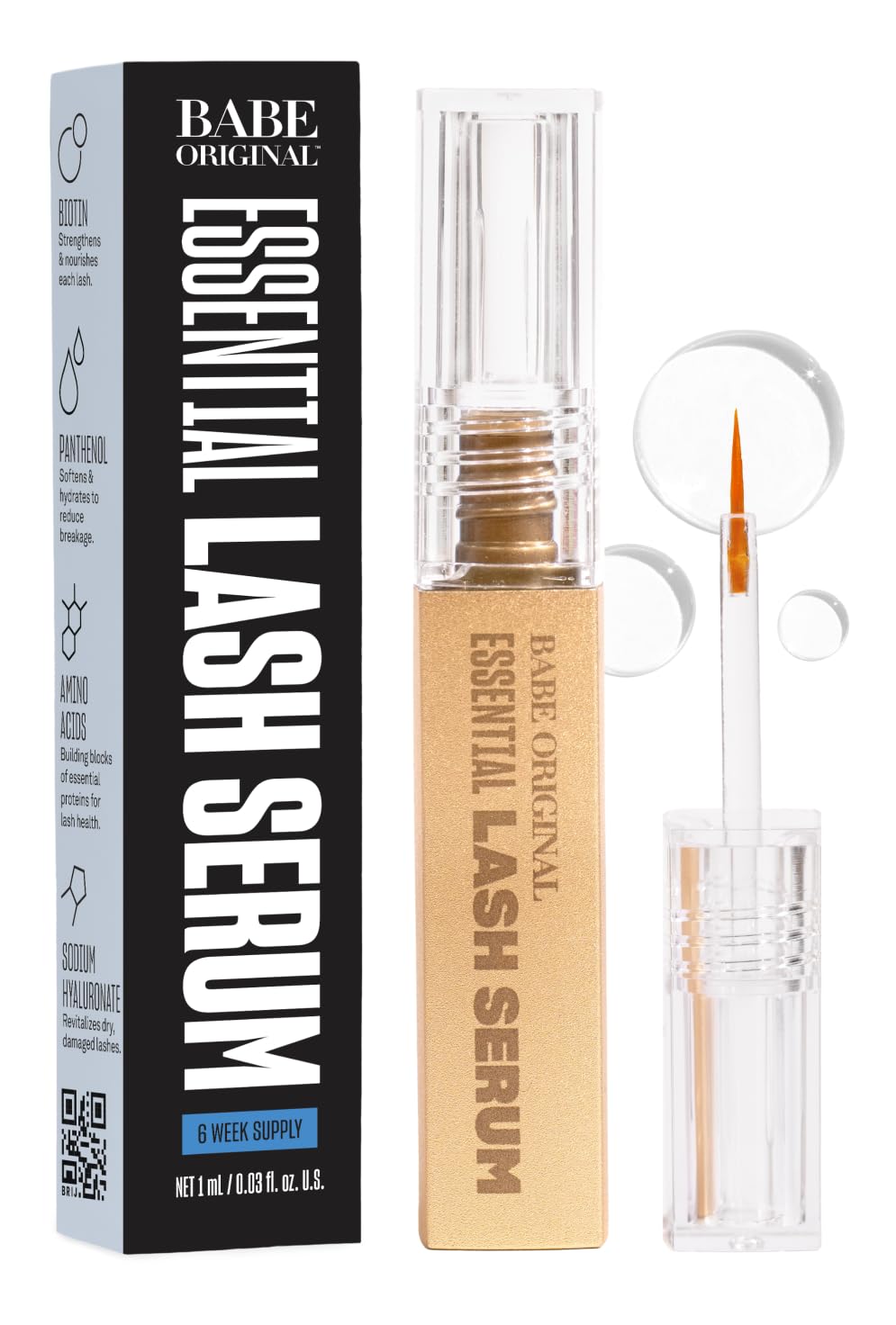 Babe Original Lash Serum - Fuller & Longer Looking Eyelashes, Advanced Lash Enhancing Treatment for Natural Lashes, Exte