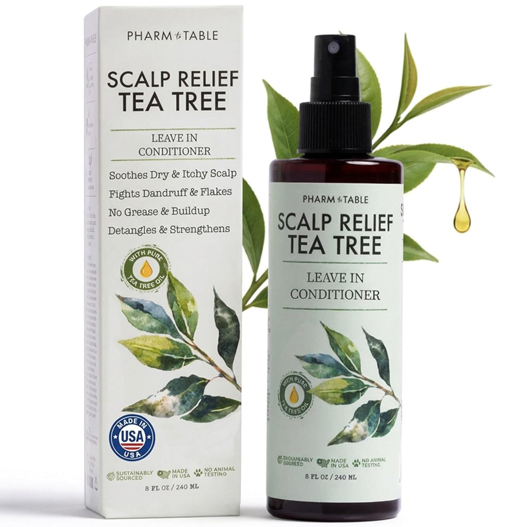 Tea Tree Oil Leave in Conditioner Spray - Dry Itchy Scalp Treatment
